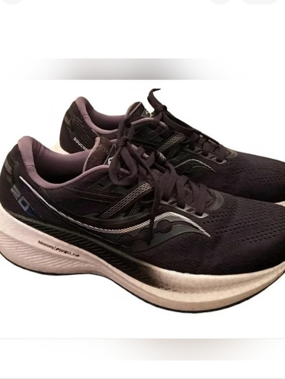 Saucony Triumph 20 Women's Running Shoes Black Size 8 Very Good Condition